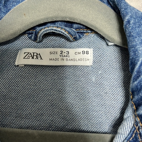 Zara unisex toddler jean jacket- NEW - Picture 2 of 3